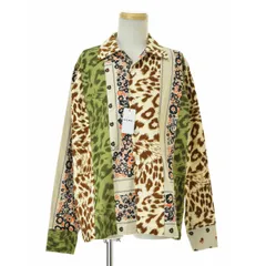 【NOMAt.d.】N36-SH03 Flannel Open Collar Shirt パッチワーク長袖シャツのサムネイル