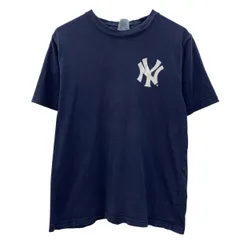～00s Majestic 半袖 プリントTシャツ S ネイビー マジェスティック プルオーバー ～00年代 両面プリント 背番号 夏物 a806-7538のサムネイル