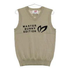 サイズ：1 MASTER BUNNY EDITION マスターバニーエディション  Vネック ニットベスト カシミヤ  ベージュ系 [240101724734] ゴルフウェア レディース ストストのサムネイル