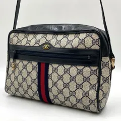 GUCCI オールドグッチ ショルダーバッグ GG シェリーライン ネイビーのサムネイル