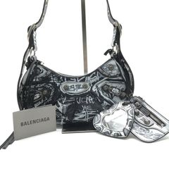 良品 COACH コーチ PVC シグネチャー ショルダー バッグ ブラック