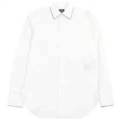 美品□FENDI フェンディ 2021年製 FS0612 コットン100％ ロゴエンブロイダリー 長袖 カッターシャツ ホワイト 38 伊製 正規品 メンズのサムネイル
