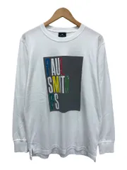 PS Paul Smith (ピーエスポールスミス)] 長袖Tシャツ ロンT プリントロゴ  222556 L ホワイト メンズ/009のサムネイル