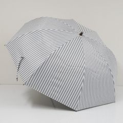 サンバリア100 ブルー ストライプ柄 晴雨兼用 折りたたみ傘 - メルカリ