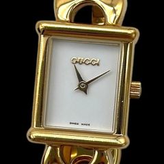 稼働品】GUCCI 6155L チェーンウォッチ レディース 腕時計 箱付 - メルカリ