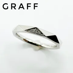 人気🌻GRAFF ファセット ダイヤモンド ホワイトゴールド リング 約6号 Yのサムネイル