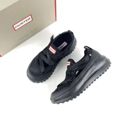 箱付　HUNTER　ハンター　WFF3123MSH　TRAVEL　FLOW　MARY　JANE　TRAINER　トラベル フロー メリージェーン トレーナー　メッシュサンダル　サイズUK4　ブラックのサムネイル