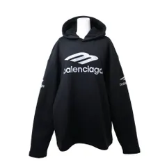 BALENCIAGA ロゴプリント 裏起毛 ロングパーカのサムネイル