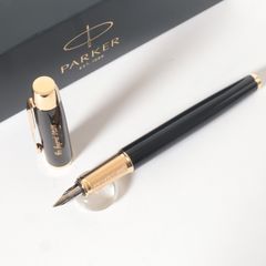 希少】PARKER パーカー 万年筆 マットブラック×ゴールド ヴィンテージ