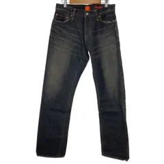 【中古】　KATO　デニムパンツ　Gパン　ジーンズ　ボタンフライ　無地　日本製　アメカジ　古着　/1583のサムネイル
