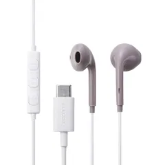 【新品・７営業日以内発送】エレコム ELECOM EHP-DF18IMPN USB Type－C イヤホン 有線 インナーイヤー型 マイク付き 通話可能 DAC搭載 高音質 音量調節 1．2m ピンクグレージュ EHPDF18IMPN【沖縄離島販売不可】のサムネイル