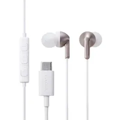 【新品・7営業日以内発送】エレコム ELECOM EHP-DF19CMGD USB Type－C イヤホン 有線 カナル型 マイク付き 通話可能 DAC搭載 高音質 音量調節 1．2m ローズゴールド EHPDF19CMGD【沖縄離島販売不可】のサムネイル