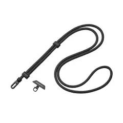 【新品・７営業日以内発送】エレコム ELECOM P-STSDH1ZEROBK スマホストラップ スマホショルダー 斜め掛け 肩掛け 長さ調節可能 ZEROSHOCK ストラップホールシート付属 ブラック PSTSDH1ZEROBK【沖縄離島販売不可】のサムネイル