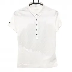 【美品】カルバンクラインゴルフ 半袖ポロシャツ 白 フロントロゴ  レディース M ゴルフウェア Calvin Klein golfのサムネイル