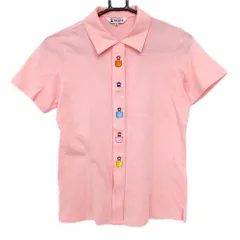 【美品】ピッコーネ 半袖シャツ ライトピンク フロントロゴ  レディース 38(M) ゴルフウェア PICONEのサムネイル