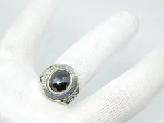 14号　新品　Dr Monroe カレッジ リング （大） ブラック　ジルコニアのサムネイル