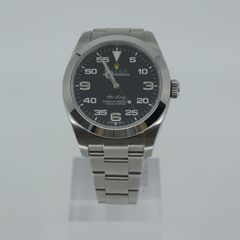稼働！ROLEX ロレックス 腕時計 エア キング SS AT黒文字盤 116900