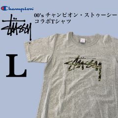 激レア】ステューシー × チャンピオン Tシャツ 迷彩 リバースウィーブ
