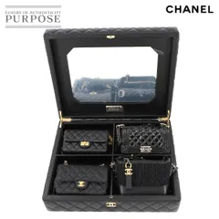 未使用 展示品 シャネル CHANEL マトラッセ ミニ チェーン ショルダー バッグ 4点セット レザー ブラック AS1949 ゴールド 金具 90269141のサムネイル