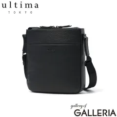 ウルティマ トーキョー ショルダーバッグ メンズ レディース 斜めがけバッグ ブランド ultima TOKYO 斜めがけ 軽い 軽量 牛革 革 本革 レザー 小さめ カジュアル 大人 縦型 リーセント 17971 ブラックのサムネイル