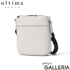ウルティマ トーキョー ショルダーバッグ メンズ レディース 斜めがけバッグ ブランド ultima TOKYO 斜めがけ 軽い 軽量 牛革 革 本革 レザー 小さめ カジュアル 大人 縦型 リーセント 17971 グレイッシュホワイトのサムネイル