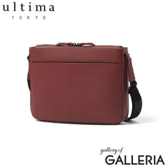 ウルティマ トーキョー ショルダーバッグ メンズ レディース 斜めがけバッグ ブランド ultima TOKYO 斜めがけ 軽い 軽量 牛革 革 本革 レザー 小さめ カジュアル 大人 横型 リーセント 17972 ガーネットのサムネイル