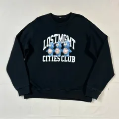 M) LMC ブラック スウェット 長袖 Tシャツのサムネイル