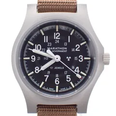 【美品】MARATHON マラソン GPM ジェネラルパーパス・メカニカル 36mmケース 手巻き メンズ 腕時計 黒文字盤 WW194003SS【いおき質店】のサムネイル