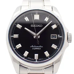 SEIKO セイコー メカニカル 自動巻き メンズ 腕時計 黒文字盤 裏スケ 純正SSベルト SARB021 / 6R15-00H0【いおき質店】のサムネイル