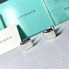正規美 レア ティファニー ペレット 2連バーカフス ツインラウンドカフリンクス 正規美 レア ティファニー ペレット 2連バーカフス ツインラウンド