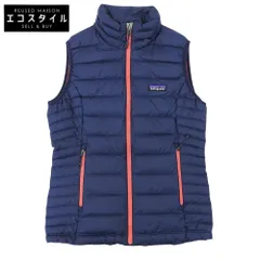 Patagonia　パタゴニア　ナイロン ダウンセーターベスト レディース ネイビー×サーモンピンク XS 84628　XSのサムネイル