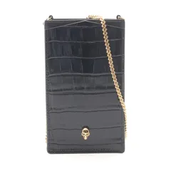 アレキサンダーマックイーン Alexander McQueen ショルダーバッグ スカル クロコ型押し 6320351JMFG1050 レザー チェーンショルダー レディース 新品のサムネイル