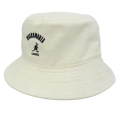 WACKO MARIA ワコマリア KANGOL カンゴール 26SS 26SS-WMA-HA01 WASHED BUCKET ウォッシュドコットン ロゴ刺繍 バケットハット 帽子 ホワイト系 L【中古】のサムネイル