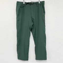 LANDS'END　ランズエンド　クライミングパンツ　ソフトシェルパンツ　フリースライナー　緑　グリーン　91サイズ　古着【値引き交渉OK！】のサムネイル