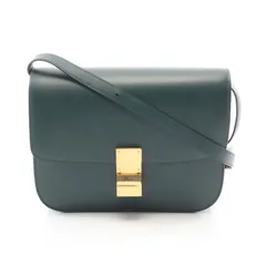 セリーヌ CELINE ショルダーバッグ クラシックボックス ミディアム グリーン レザー クラシックボックス ミディアム レディース Used Aのサムネイル
