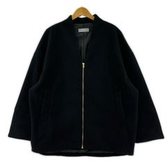 美品 OVERCOAT ウールメルトンダブルジッパーブルゾン ブラック M1