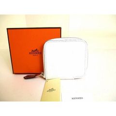 未使用品】 エルメス シルクインコンパクト カード コインケース 白 