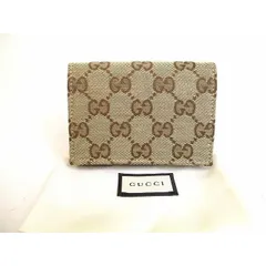 グッチ GUCCI GGキャンバス 名刺入れ カードケース メンズ レディース 【未使用保管品】のサムネイル