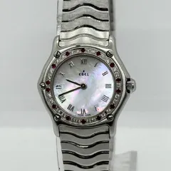 EBEL エベル クラシックウェーブ シェル文字盤 E9157116-20 QZ レディース ダイヤベゼル  腕時計 稼働品のサムネイル