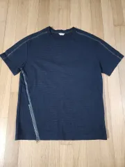 ランバン LANVIN 半袖 Tシャツ ジッパー POINT 100 ネイビーのサムネイル