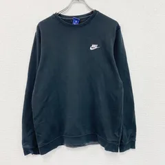 NIKE ナイキ スウェット/トレーナー 刺繍ロゴ ワンポイント 黒 ブラック XLサイズ 古着【値引き交渉OK!】のサムネイル