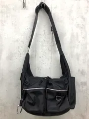 JEANASIS ジーナシス ナイロンWポケット ボディBAG ショルダー バッグ 黒 ■■ レディースのサムネイル