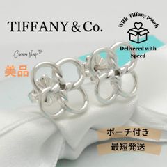 Tiffany 750 クアドロフォリオ ピアス K18YG 3.1g - メルカリ