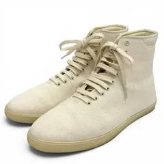 美品★THE ROW ザロウ F1436-V20 SAM HIGH-TOP レースアップ キャンバス ハイカットスニーカー ナチュラル 36.5 イタリア製 保存袋付きのサムネイル