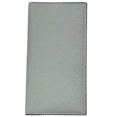未使用品□Valextra ヴァレクストラ SGNL0021028L99WF99BP ヴァーティカル 12カード ソフトカーフスキン 札入れ パウダーブルー 伊製のサムネイル