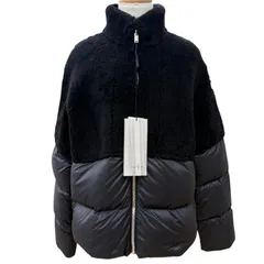未使用品▼MONCLER RICK OWENS モンクレール リックオウエンス F209N1B50401 COYOTE ワッペン ラムレザー使い ダウンジャケット 2 正規品のサムネイル