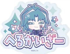[신품] 배지·빈즈 04. 헬카이저 료(콜라보레이션 일러스트) 배판 배지 [유☆희☆왕 듀얼 몬스터즈 GX Design produced by Sanrio]