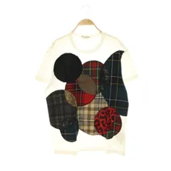 ジュンヤワタナベ JUNYA WATANABE コムデギャルソン AD2017 JT-T031 サークルパッチワークTシャツ クルーネック 半袖 S 白 ホワイト /HS ■OSのサムネイル
