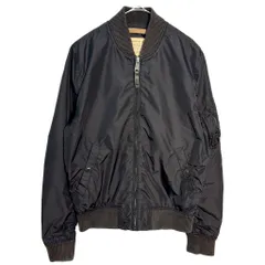 ALPHA INDUSTRIES アルファ インダストリーズ MA-1 フライトジャケット ミリタリー ブラック(メンズ M)中古 古着 Y4926のサムネイル