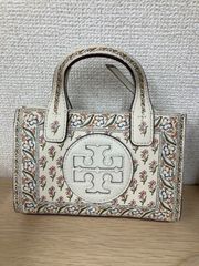 kiyama専用TORY BURCH ナイロン×レザー ミニトートバッグ - メルカリ